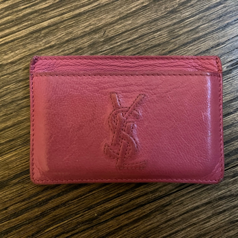 YSL Pink Card Holder